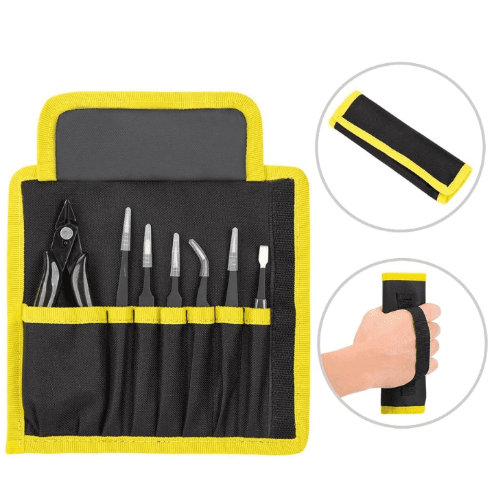 Soldron Tweezer and Cutter Pouch Set