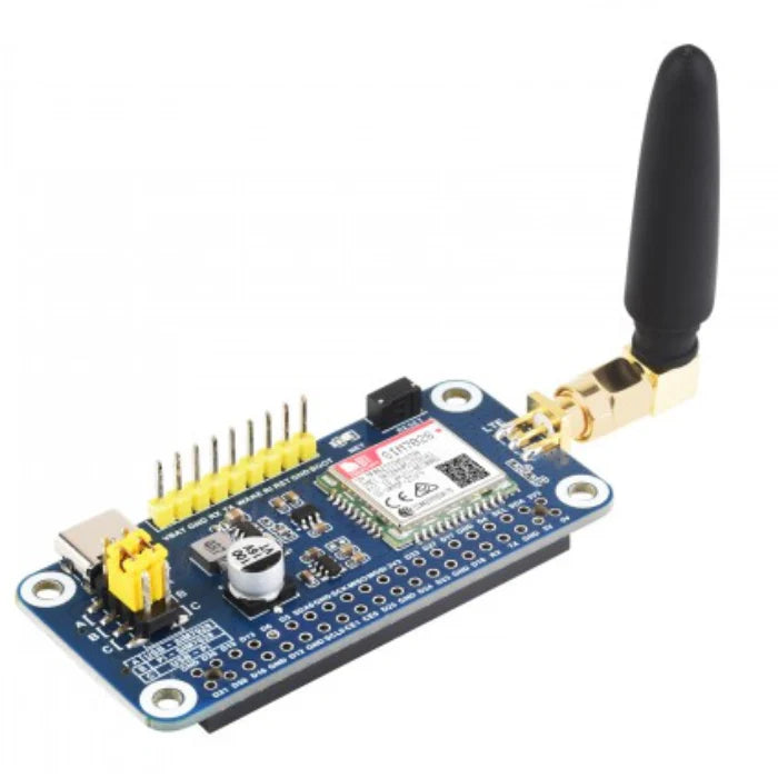 Waveshare SIM7028 NB-IoT HAT for Raspberry Pi with Global Band NB-IoT Communication Support