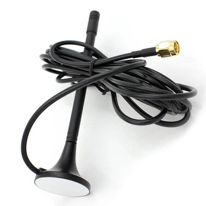 GSM 3dBi Magnetic Antenna with RG174 3Mtr Cable and SMA Connector