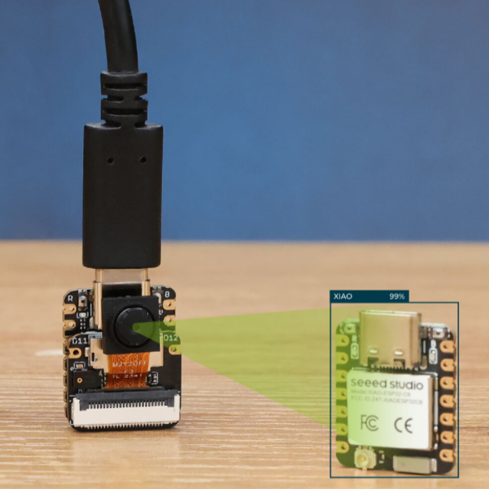 Seeed Studio XIAO ESP32S3 Sense: 2.4GHz Wi-Fi, BLE 5.0, OV3660 Camera Sensor, Digital Microphone, 8MB FLASH, 8MB PSRAM, Rich Interface, Battery Charging Supported, IoT, Embedded ML