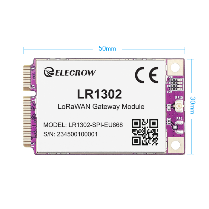 Elecrow LR1302 LoRaWAN Gateway Module SPI EU868 SX1302 Long Range Gateway Module Support 8 Channels