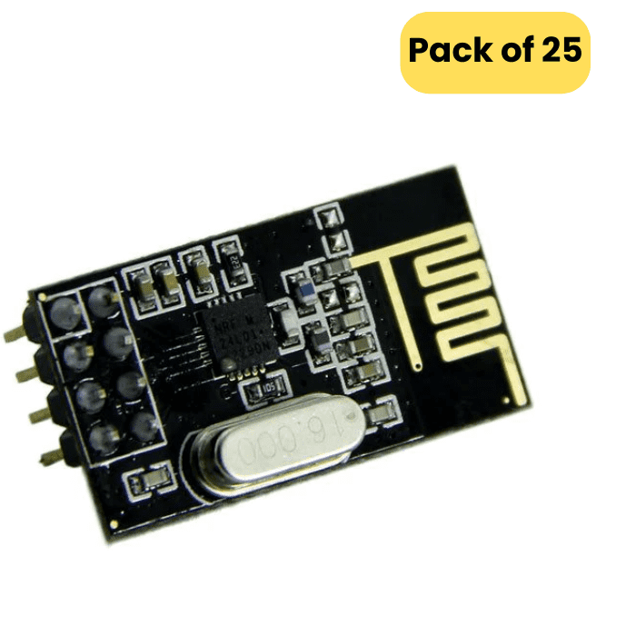 NRF24L01 2.4GHz Ultra Low Power RF Transceiver Module (25pcs) - Iotcart