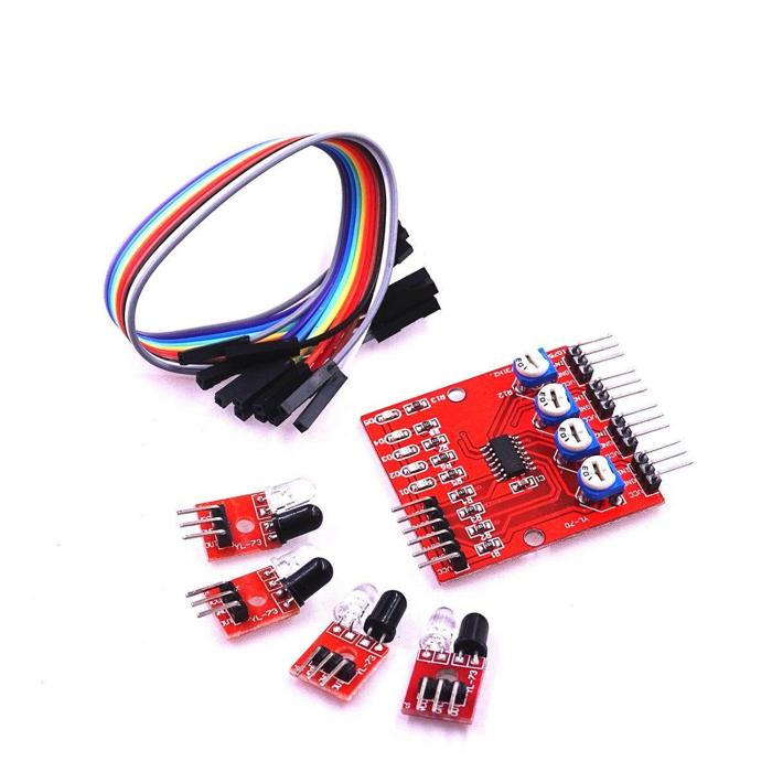 Iotcart 4-CH IR Line Sensor Module for Line Following Robots - Buy Online in India