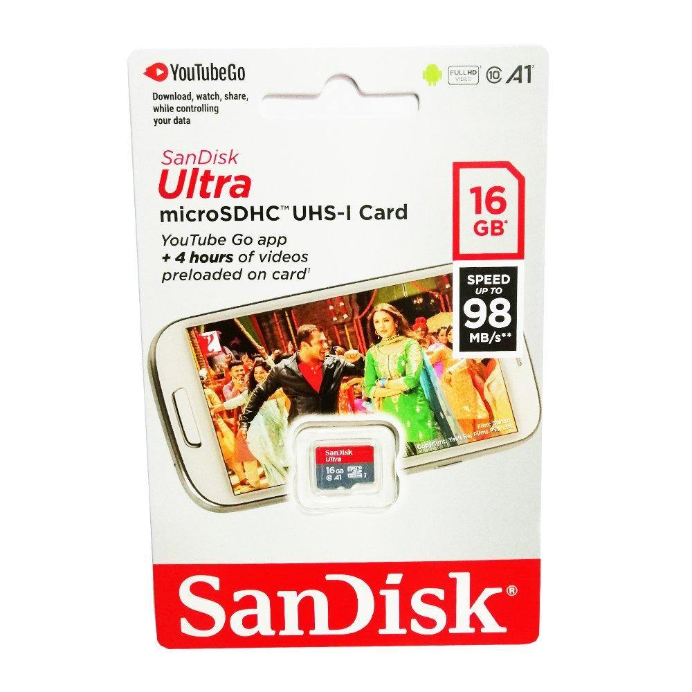 San Disk 16GB Micro SD-SDHC Memory Card