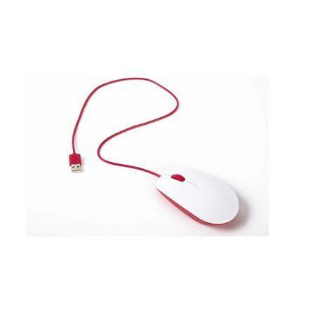 Raspberry Pi Official Mouse (White-Red)