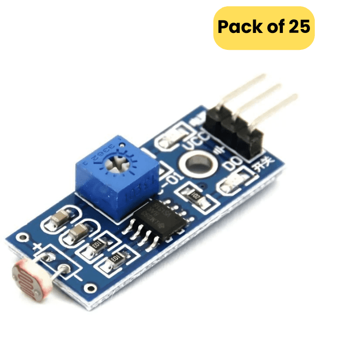 Iotcart LDR Sensor Module (Pack of 25) - Light Detection for Arduino Projects