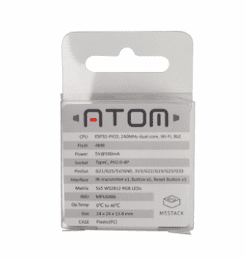 M5 Stack ATOM Lite ESP32 Wi-Fi Bluetooth Dev Board - IoT & Wearables