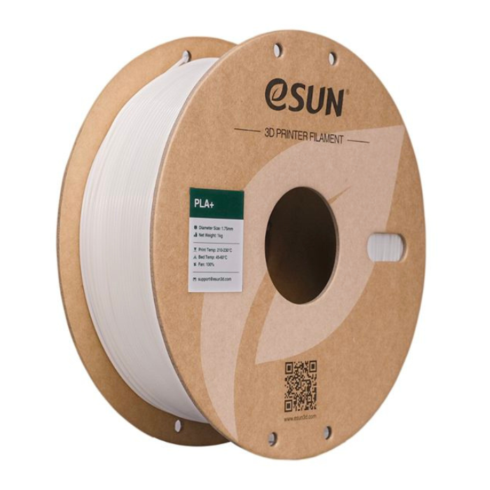 eSun 1.75mm PLA+ 3D Printing Filament 1kg- white Color