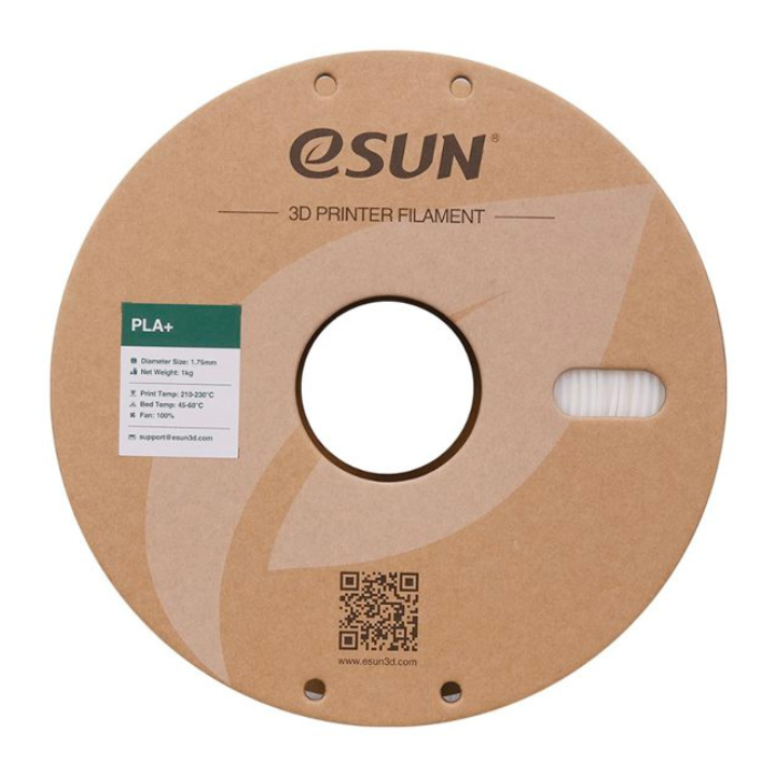 eSun 1.75mm PLA+ 3D Printing Filament 1kg- white Color
