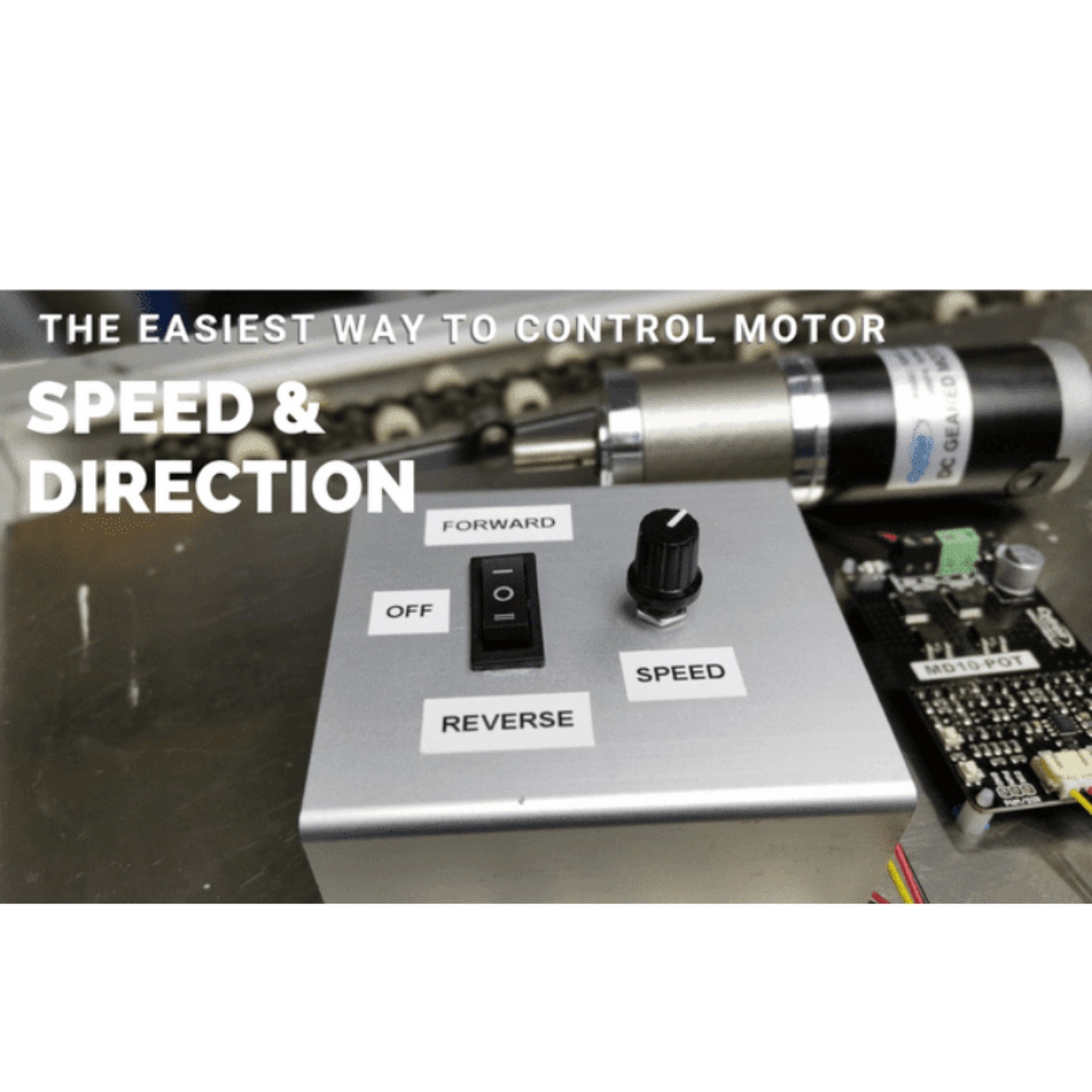 Cytron 10Amp 7V-30V Switch Control Potentiometer with DC Motor Driver