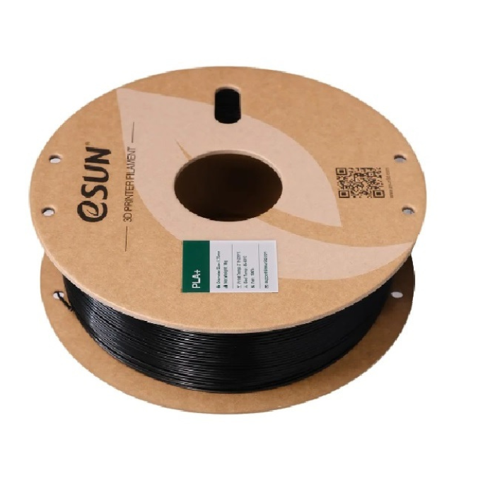 eSUN 1.75mm PLA+ Black Filament 1kg - 3D Printing Filament for Functional Parts
