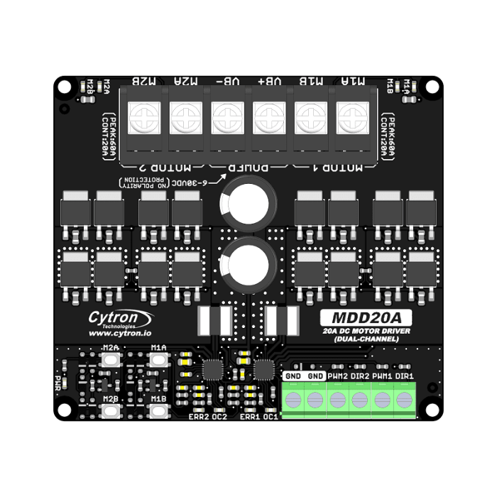 Cytron 20Amp 6V-30V Dual Channel DC Motor Driver