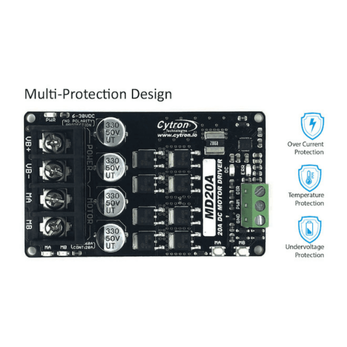 Cytron 20Amp 6V-30V DC Motor Driver