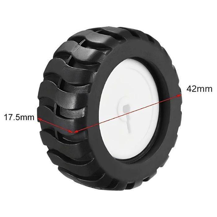 Buy 43mm Rubber Wheel for N20 Gear Motor - Robotics & Drones