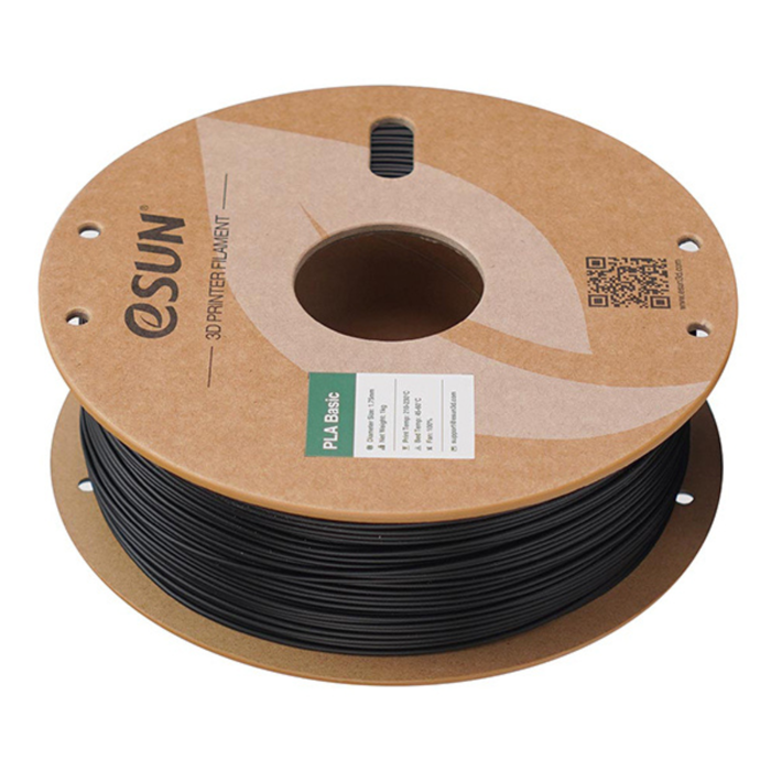 eSun PLA-Basic 1.75mm 1kg Black 3D Printing Filament - Ideal for Prototyping