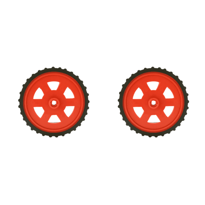 Red BO Motor Wheel - Set of 2 | Robotics Science Project
