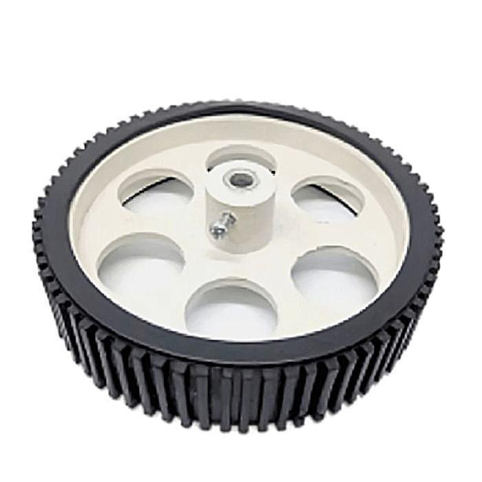 Iotcart SES-P-3090 100X20mm Gear Motor Wheel - Robot Car Projects