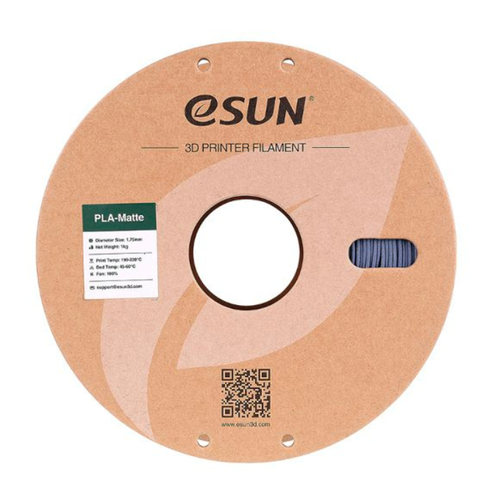 eSun PLA-Matte 1.75mm Dark Grey Filament 1kg - 3D Printing Filament for Precision Models