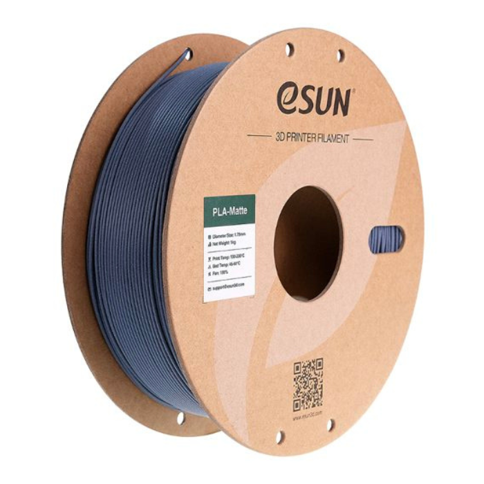 eSun PLA-Matte 1.75mm Dark Grey Filament 1kg - 3D Printing Filament for Precision Models