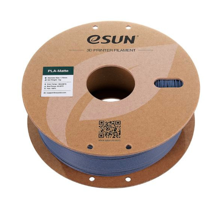 eSun PLA-Matte 1.75mm Dark Grey Filament 1kg - 3D Printing Filament for Precision Models