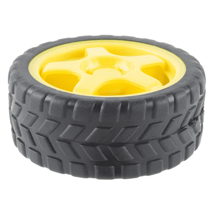 65mm Rubber Wheel for BO Motor
