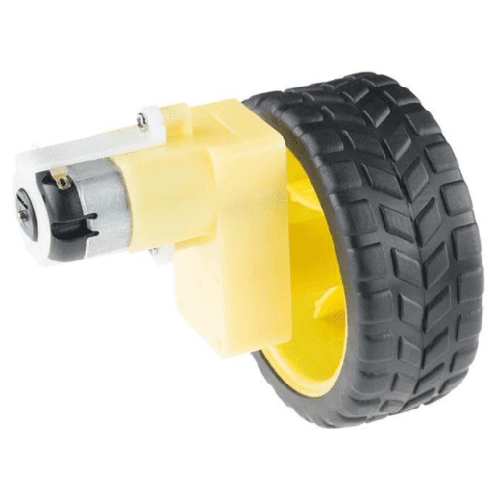 Iotcart SES-P-3102 65mm Rubber Wheel for BO Motor - Robotics & Vehicles