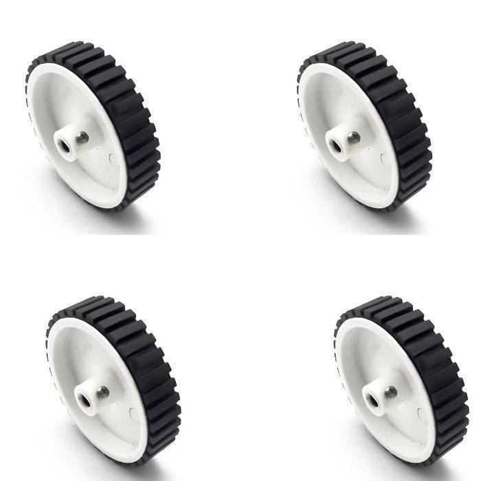 Iotcart SES-P-3109 70mm Robot Wheel with 6mm Shaft for Robotics Projects - Buy Online in India