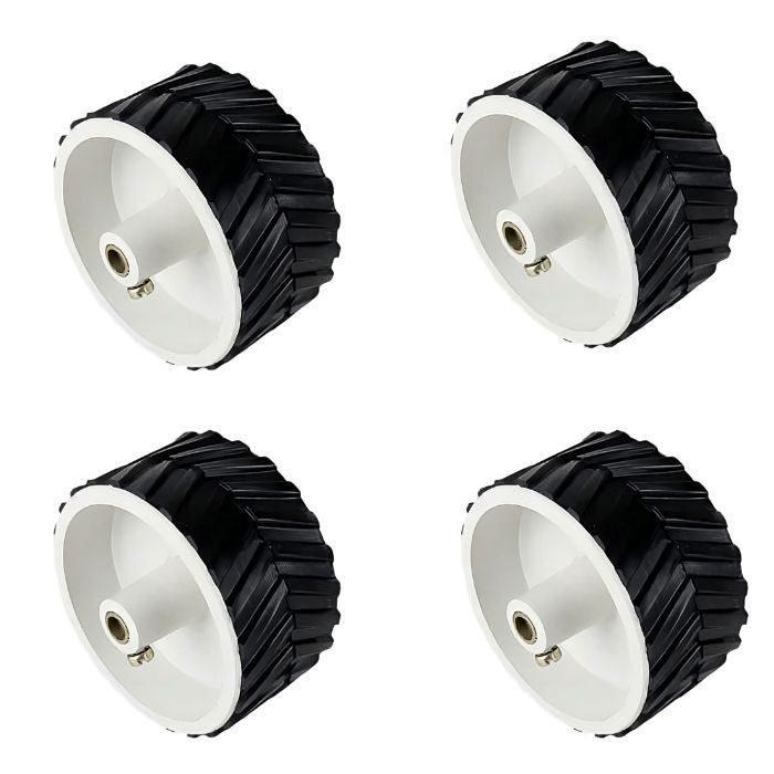 Iotcart SES-P-3115 70mm Robot Wheel for 6mm Shaft DC Gear Motors - 4Pcs