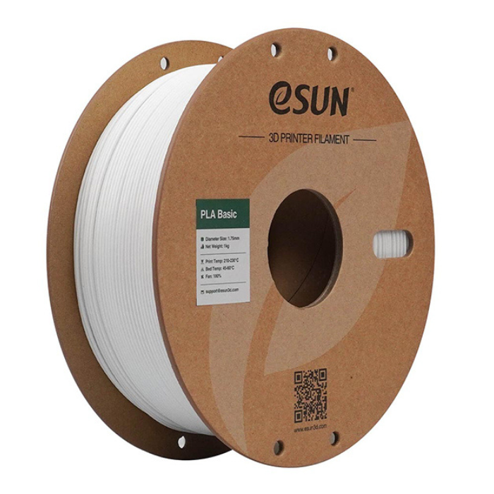 eSun PLA-Basic 1.75mm 1kg White 3D Printer Filament - Buy in India