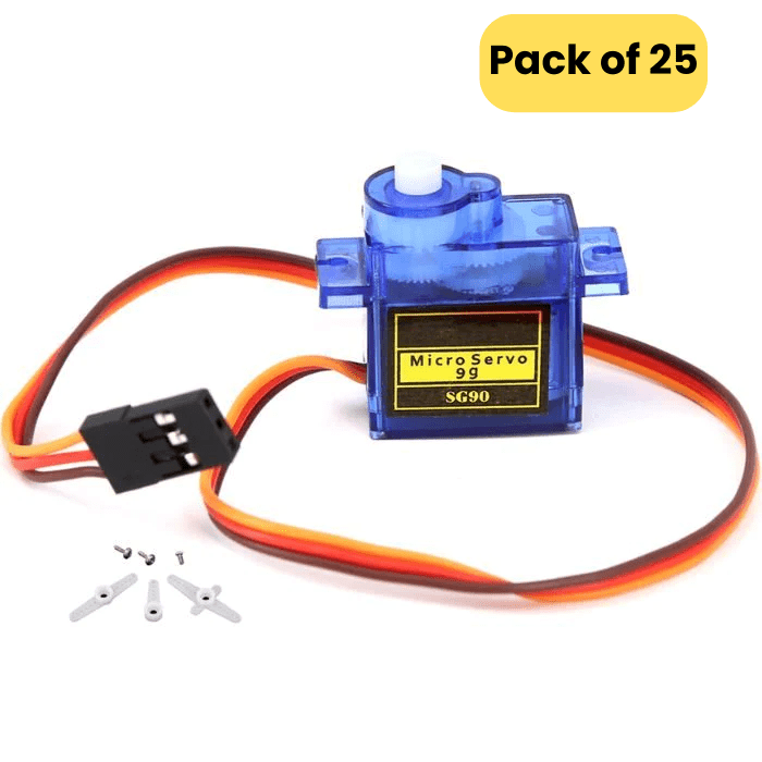 SG90 Micro Servo Motor (Pack of 25)
