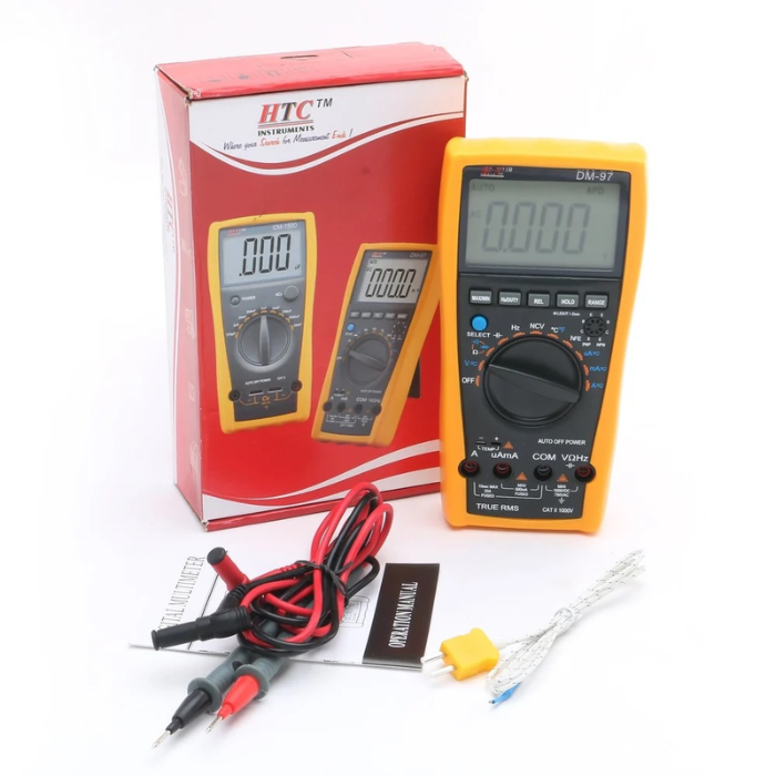 HTC DM-97 Digital Multimeter 2000 Count - Electronics Test Tool