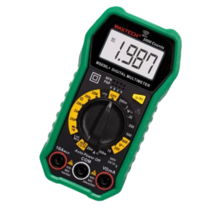 Mastech MS830N / MS830L+ 2000 Counts Manual Ranging Digital Multimeter - Buy Online in India