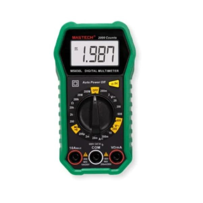 Original Mastech MS830L Digital Pocket Multimeter with Probes