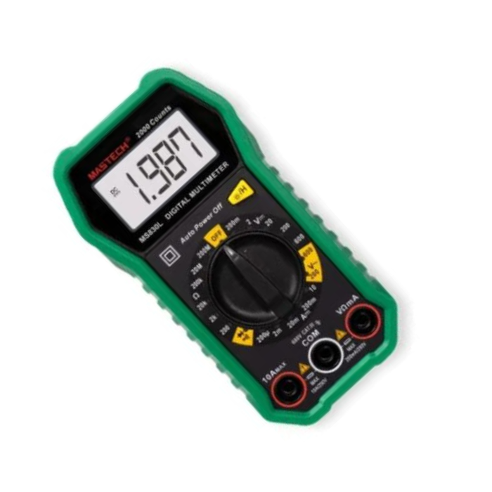 Original Mastech MS830L Digital Pocket Multimeter with Probes