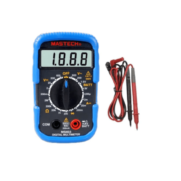 Mastech MS833 Digital Multimeter - Pocket Size LCD Tester