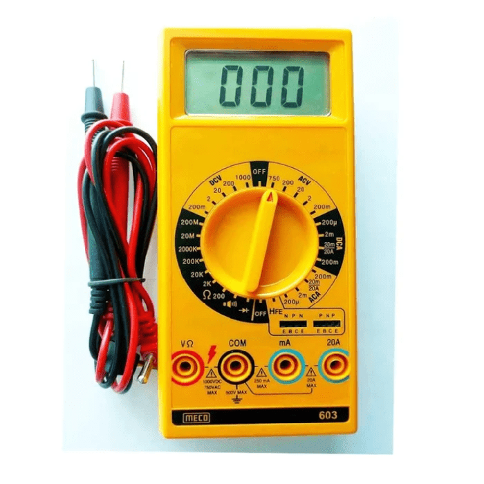 MECO-603 Digital Multimeter 3½ Digit - Electronics Testing Tool