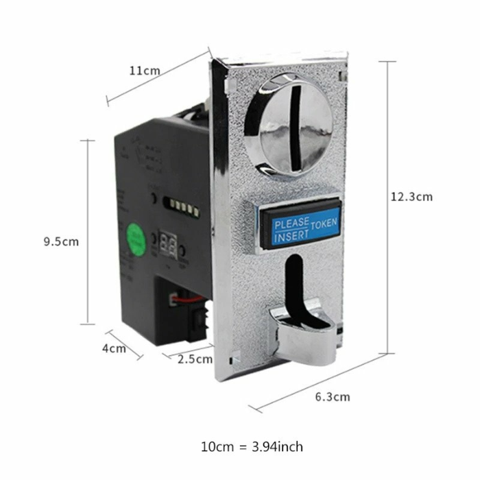 Iotcart SES-P-3173 6-Coin Programmable Acceptor - Vending Machine Component