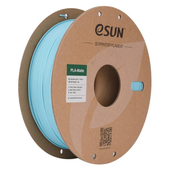 eSun 1.75mm PLA-Matte Light Blue Filament 1kg - 3D Printing Filament for FDM Printers