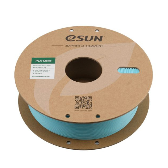 eSun 1.75mm PLA-Matte Light Blue Filament 1kg - 3D Printing Filament for FDM Printers