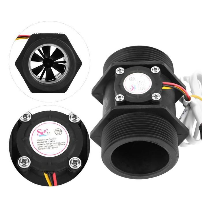 Buy YF-DN50 2 Inch Water Flow Sensor 10-200 L/min - IoTcart