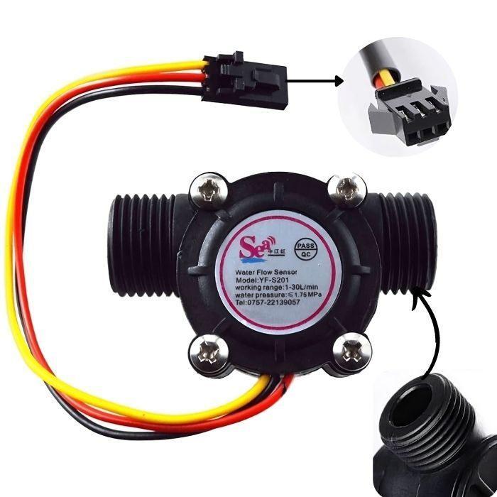 Iotcart YF-S201 1/2 Inch Water Flow Sensor for Arduino & Raspberry Pi - Buy in India