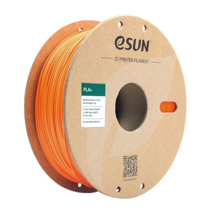 eSun PLA+ 1.75mm 3D Printing Filament 1kg Orange - High-Strength Filament for FDM Printers