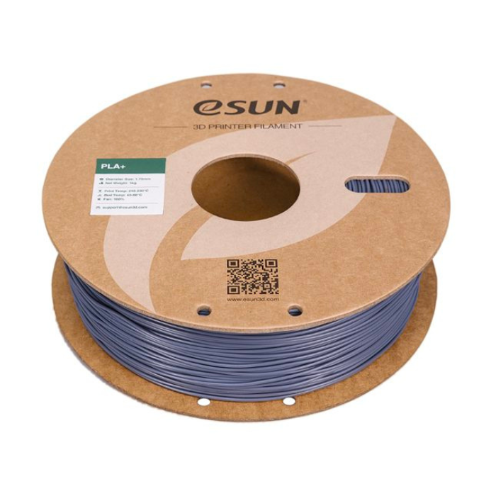 eSun 1.75mm 1kg PLA+ 3D Printing Filament Grey Color