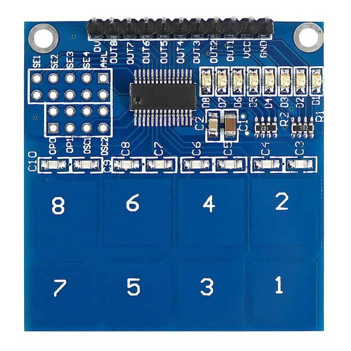 TTP226 8-Channel Capacitive Touch Pad Sensor
