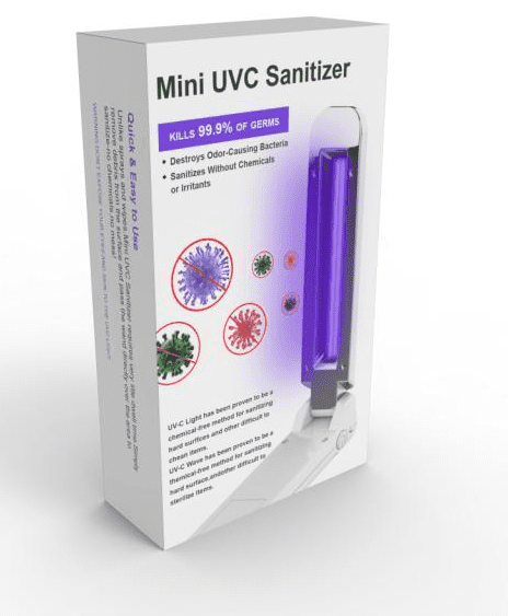 Iotcart SES-P-3254 Mini UVC Disinfectant Stick - Portable UV Sanitiser
