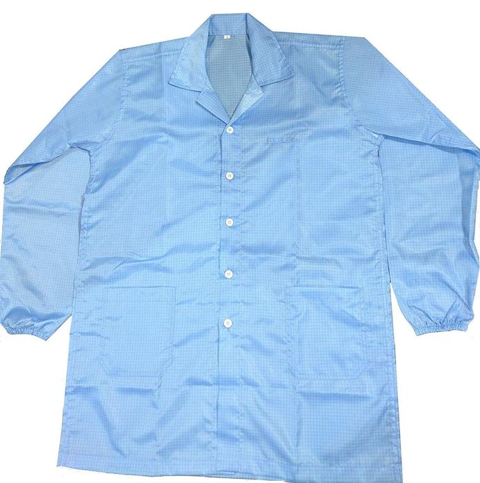 Iotcart Anti-Static ESD Safe Unisex Lab Coat Blue - Electronics Protection