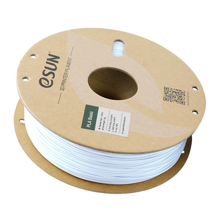 eSun 1.75mm PLA-Basic 3D Printing Filament 1kg Cold White Color