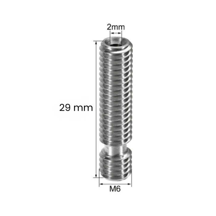V5 Heat Break Hotend Throat Without Teflon Tube for 1.75mm Filament – 29mm