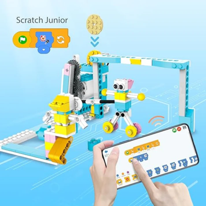 Makerzoid 200-in-1 RC Scratch Jr Coding Robot Kit - STEM Educational Toy for Kids