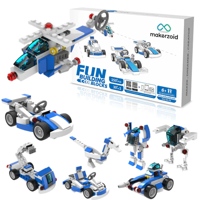 Buy Makerzoid 30-in-1 DIY STEM Building Blocks Set - Educational Toy for Kids